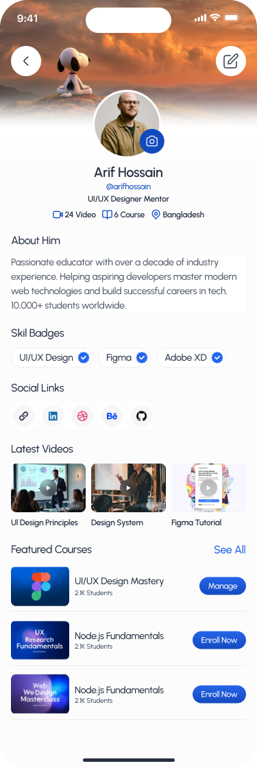 Mentor profiles